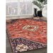 Machine Washable Traditional Saffron Red Rug in a Family Room, wshtr3630