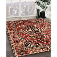 Traditional Saffron Red Persian Rug, tr3631