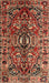 Traditional Saffron Red Persian Rug, tr3631