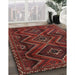 Traditional Chestnut Brown Southwestern Rug in Family Room, tr3632