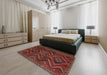 Machine Washable Traditional Chestnut Brown Rug in a Bedroom, wshtr3632