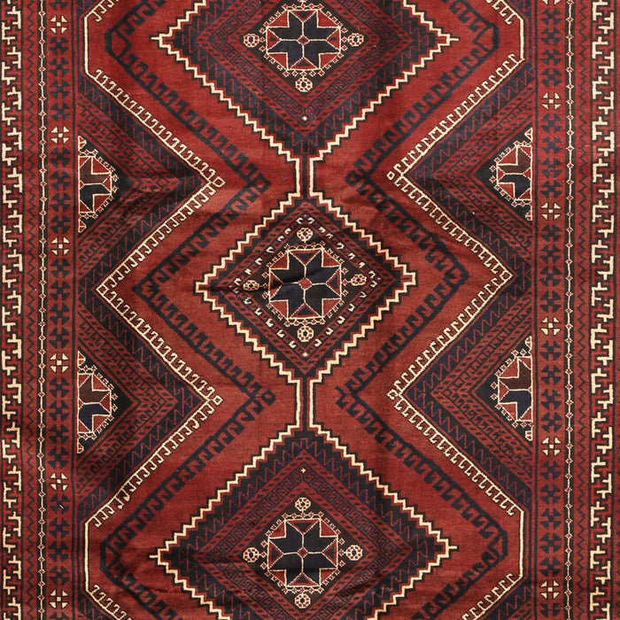 Traditional Chestnut Brown Southwestern Rug, tr3632