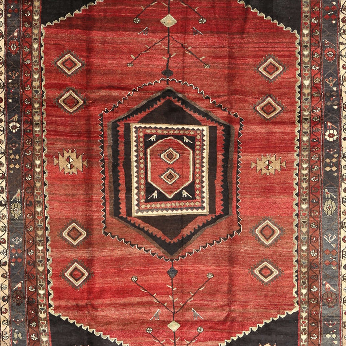 Machine Washable Traditional Rust Pink Rug, wshtr3633