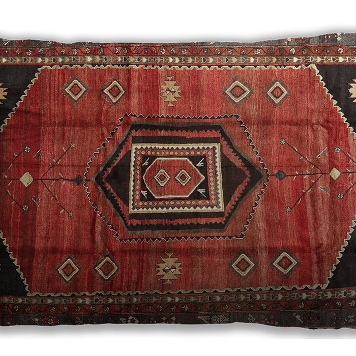 Traditional Classic Rectangular Rust Pink Lumbar Throw Pillow, 13 inch by 19 inch, lbtr3633