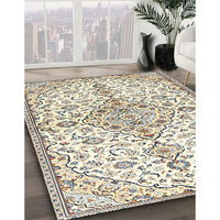 Traditional Khaki Green Persian Rug, tr3634