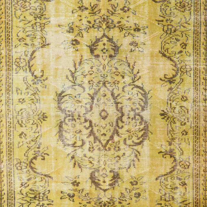 Traditional Chrome Gold Yellow Persian Rug, tr3638