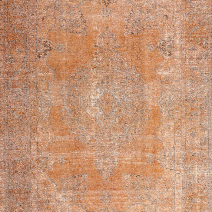 Machine Washable Traditional Sandy Brown Rug, wshtr3643