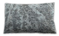 Traditional Classic Rectangular Silver Gray Lumbar Throw Pillow, 13 inch by 19 inch, lbtr3644