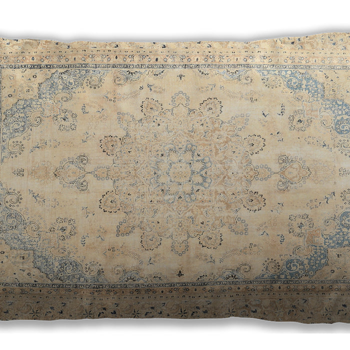 Traditional Classic Rectangular Golden Blonde Gold Lumbar Throw Pillow, 13 inch by 19 inch, lbtr3646