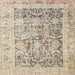 Square Traditional Dark Almond Brown Persian Rug, tr3647