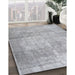 Machine Washable Traditional Gunmetal Gray Rug in a Family Room, wshtr3648