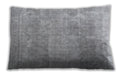 Traditional Classic Rectangular Gunmetal Gray Lumbar Throw Pillow, 13 inch by 19 inch, lbtr3648