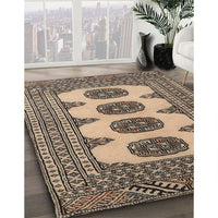 Traditional Coffee Brown Southwestern Rug, tr364