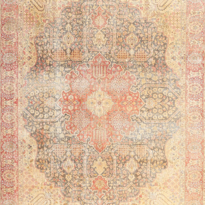 Traditional Brown Gold Persian Rug, tr3650