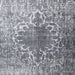 Square Traditional Mist Blue Persian Rug, tr3651