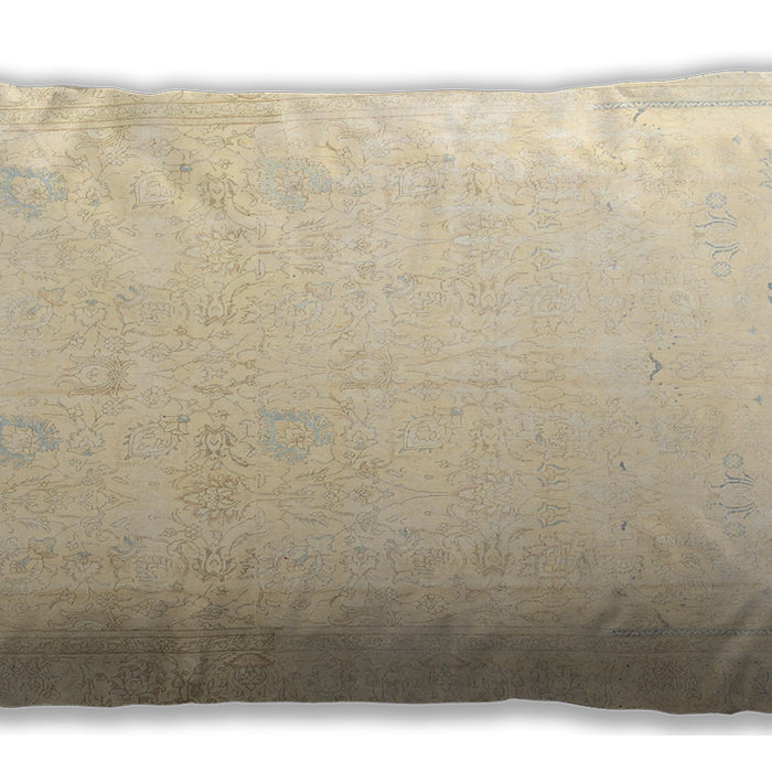 Traditional Classic Rectangular Golden Blonde Gold Lumbar Throw Pillow, 13 inch by 19 inch, lbtr3652