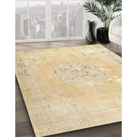 Traditional Khaki Gold Persian Rug, tr3653