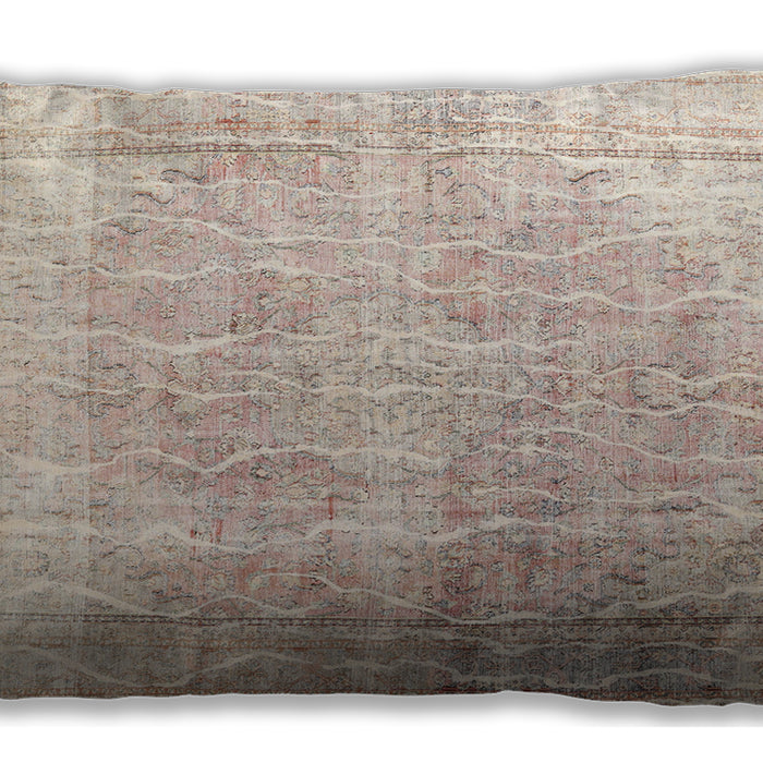 Traditional Classic Rectangular Wheat Beige Lumbar Throw Pillow, 13 inch by 19 inch, lbtr3654