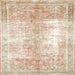 Square Traditional Light Copper Gold Persian Rug, tr3655