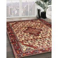 Traditional Sand Brown Persian Rug, tr3656