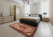 Machine Washable Traditional Sand Brown Rug in a Bedroom, wshtr3656