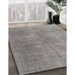 Machine Washable Traditional Dark Gray Rug in a Family Room, wshtr3658