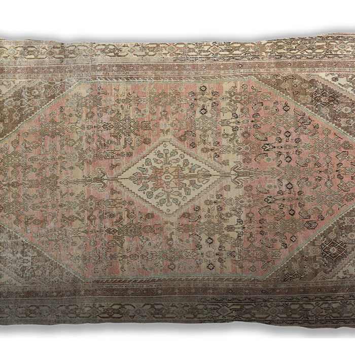 Traditional Classic Rectangular Brown Lumbar Throw Pillow, 13 inch by 19 inch, lbtr3659