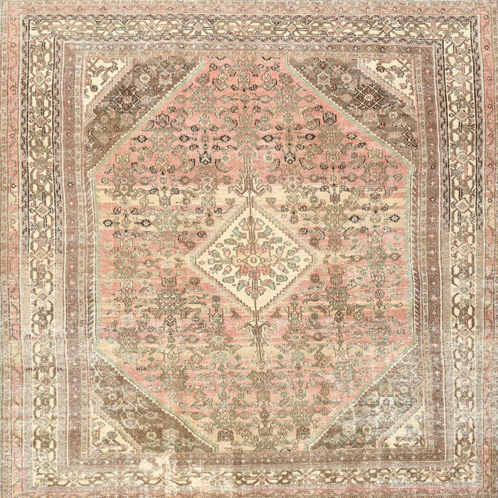 Square Traditional Brown Persian Rug, tr3659