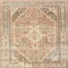 Square Traditional Brown Persian Rug, tr3659