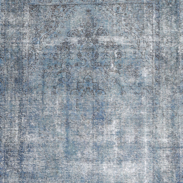 Machine Washable Traditional Slate Gray Rug, wshtr3660