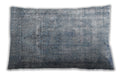 Traditional Classic Rectangular Slate Grey Gray Lumbar Throw Pillow, 13 inch by 19 inch, lbtr3660