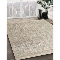 Traditional Camel Brown Persian Rug in Family Room, tr3662