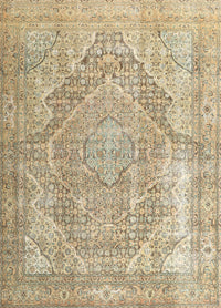 Machine Washable Traditional Dark Almond Brown Rug, wshtr3663