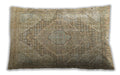 Traditional Classic Rectangular Dark Almond Brown Lumbar Throw Pillow, 13 inch by 19 inch, lbtr3663