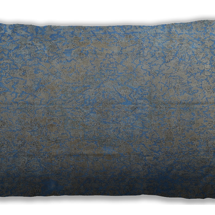 Traditional Classic Rectangular Light Slate Gray Lumbar Throw Pillow, 13 inch by 19 inch, lbtr3665