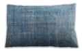 Traditional Classic Rectangular Denim Blue Lumbar Throw Pillow, 13 inch by 19 inch, lbtr3666