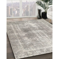 Traditional Pale Silver Gray Persian Rug, tr3668