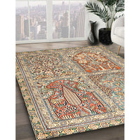 Traditional Sienna Brown Persian Rug, tr366