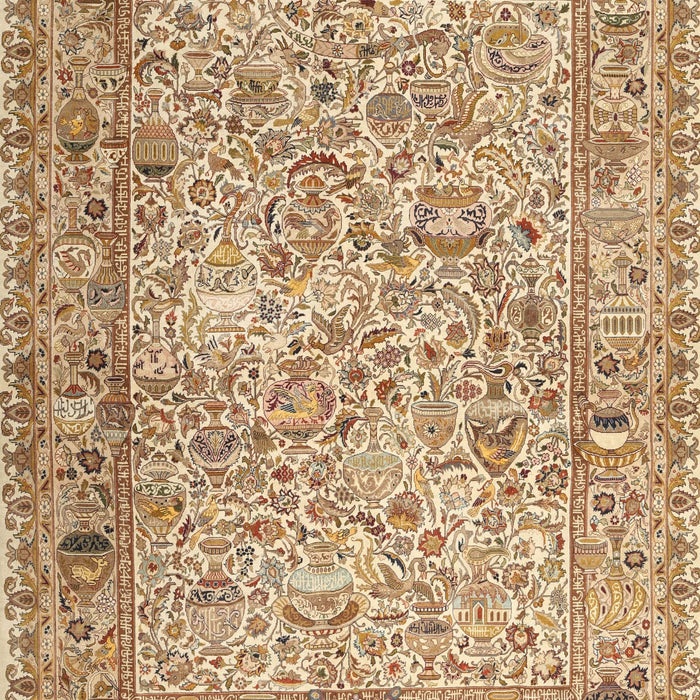 Traditional Light Brown Persian Rug, tr3670