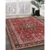 Traditional Orange Salmon Pink Persian Rug, tr3672