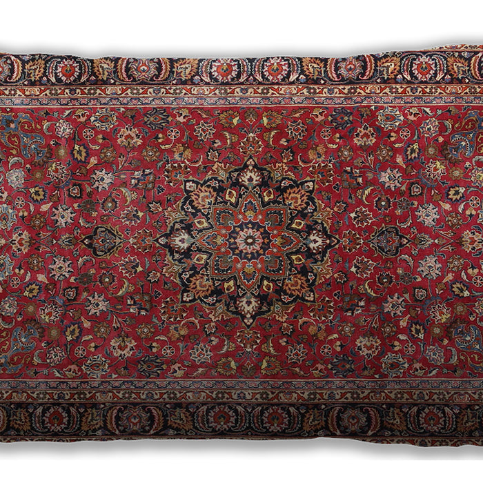 Traditional Classic Rectangular Orange Salmon Pink Lumbar Throw Pillow, 13 inch by 19 inch, lbtr3672