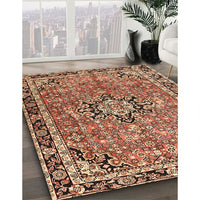 Traditional Saffron Red Persian Rug, tr3674