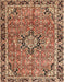 Traditional Saffron Red Persian Rug, tr3674