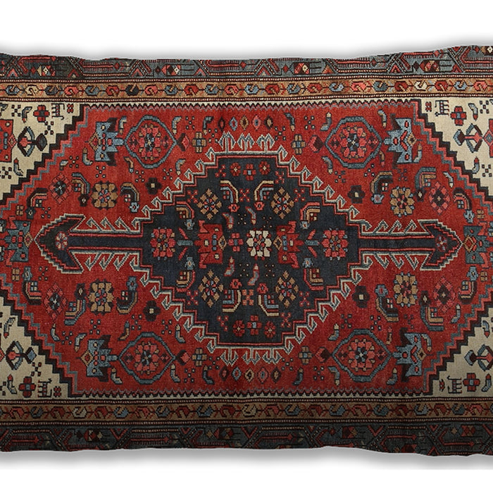 Traditional Classic Rectangular Dark Almond Brown Lumbar Throw Pillow, 13 inch by 19 inch, lbtr3676