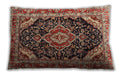 Traditional Classic Rectangular Saffron Red Lumbar Throw Pillow, 13 inch by 19 inch, lbtr3677