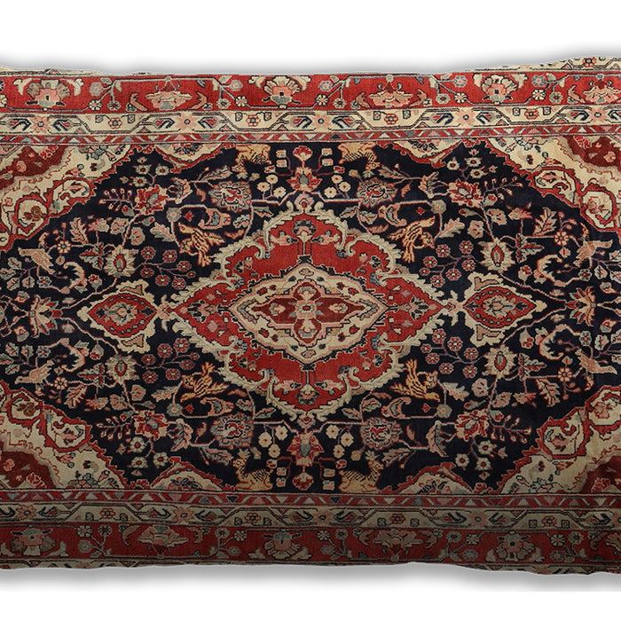 Traditional Classic Rectangular Saffron Red Lumbar Throw Pillow, 13 inch by 19 inch, lbtr3677