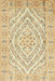 Traditional Khaki Gold Medallion Rug, tr367