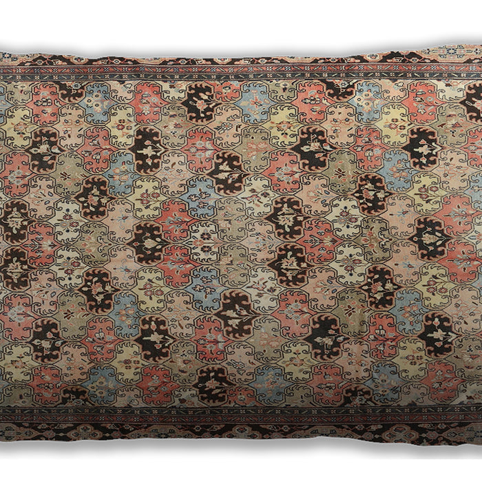 Traditional Classic Rectangular Sepia Brown Lumbar Throw Pillow, 13 inch by 19 inch, lbtr3680