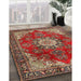 Machine Washable Traditional Tomato Red Rug in a Family Room, wshtr3681