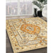 Machine Washable Traditional Brown Gold Rug in a Family Room, wshtr3683